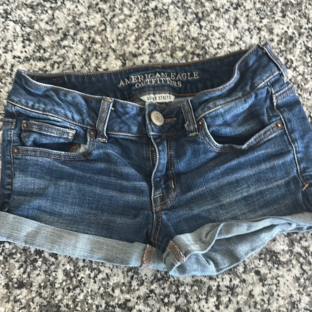 American Eagle Outfitters Women's Blue Denim Shorts
